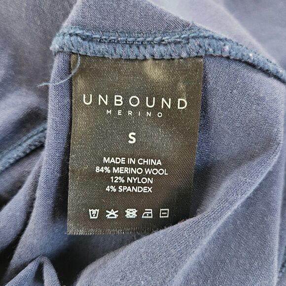 UNBOUND MERINO Women’s Mini Merino Tank Dress Small Blue Light Breathable Basic - Picture 8 of 8